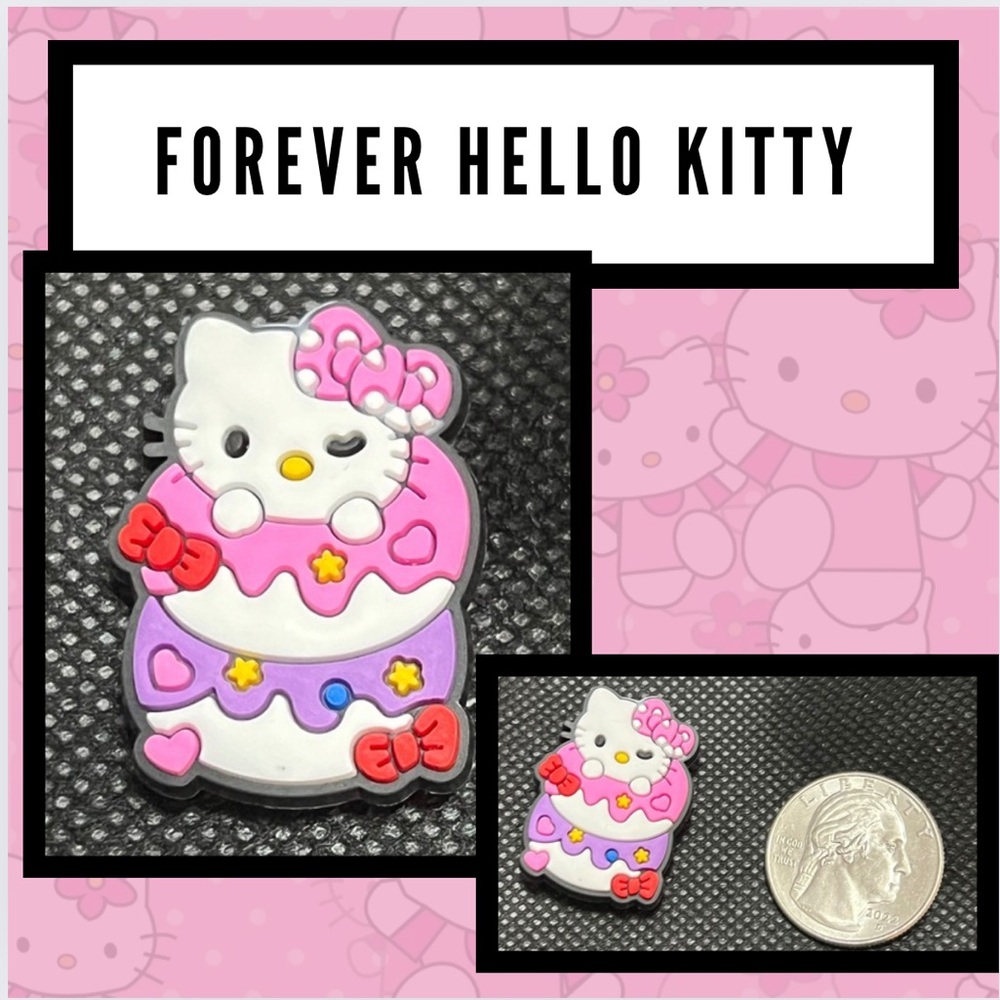 NEW: 1 HELLO KITTY Shoe Charm: 1 Charm$12.00 or 3 $15.00 (bundle your 3)